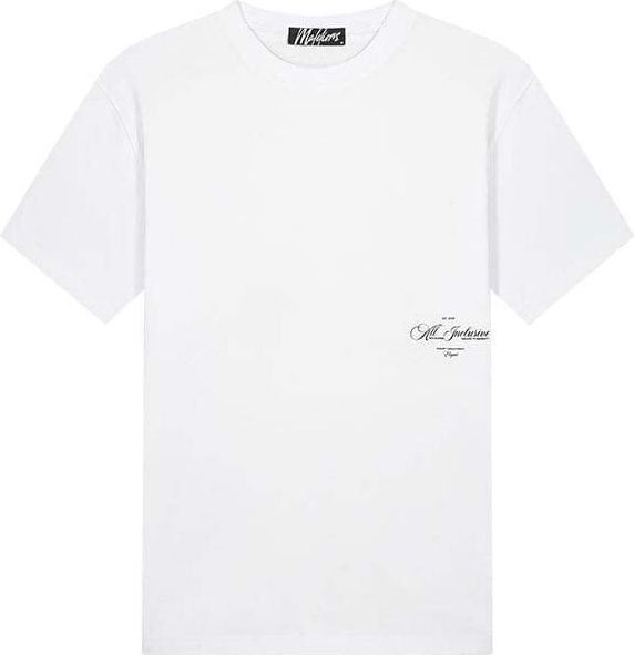 Malelions Malelions Men Resort T-Shirt - White/Black Wit