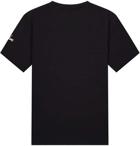 Malelions Men Collar T-Shirt - Black Zwart