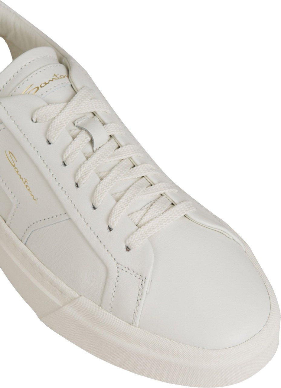 Santoni Sneakers Cream White Wit