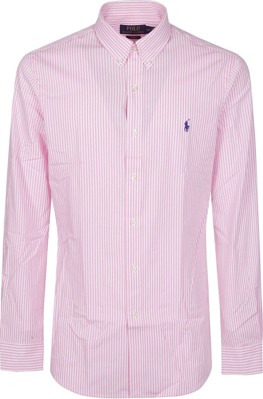 Ralph Lauren Long Sleeve Sport Shirt Pink & Purple Roze
