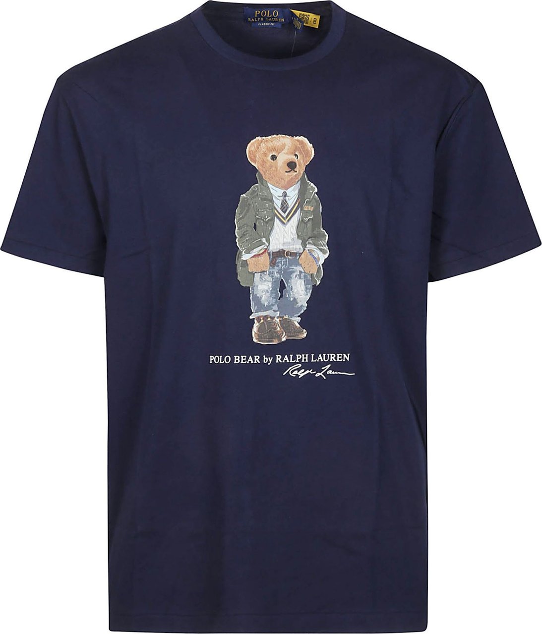 Ralph Lauren Print Bear T-shirt Blue Blauw