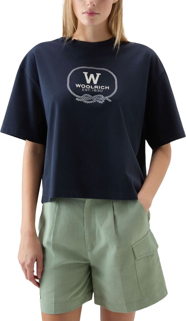 Woolrich T-shirts And Polos Blue Blauw