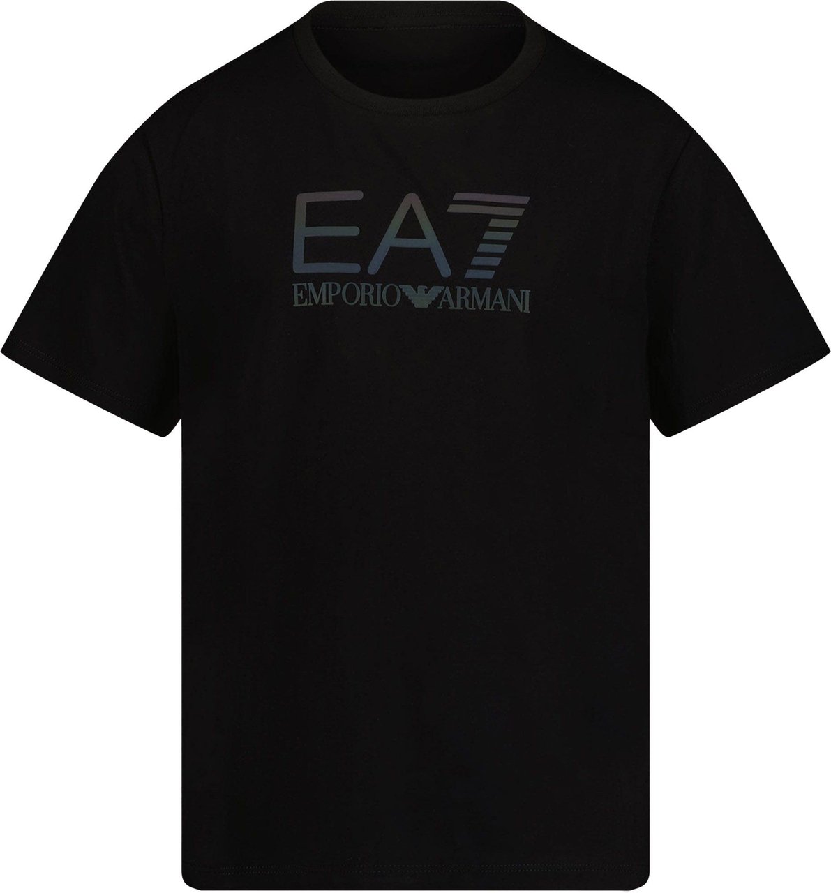 EA7 EA7 Kinder Jongens T-shirt Zwart Zwart