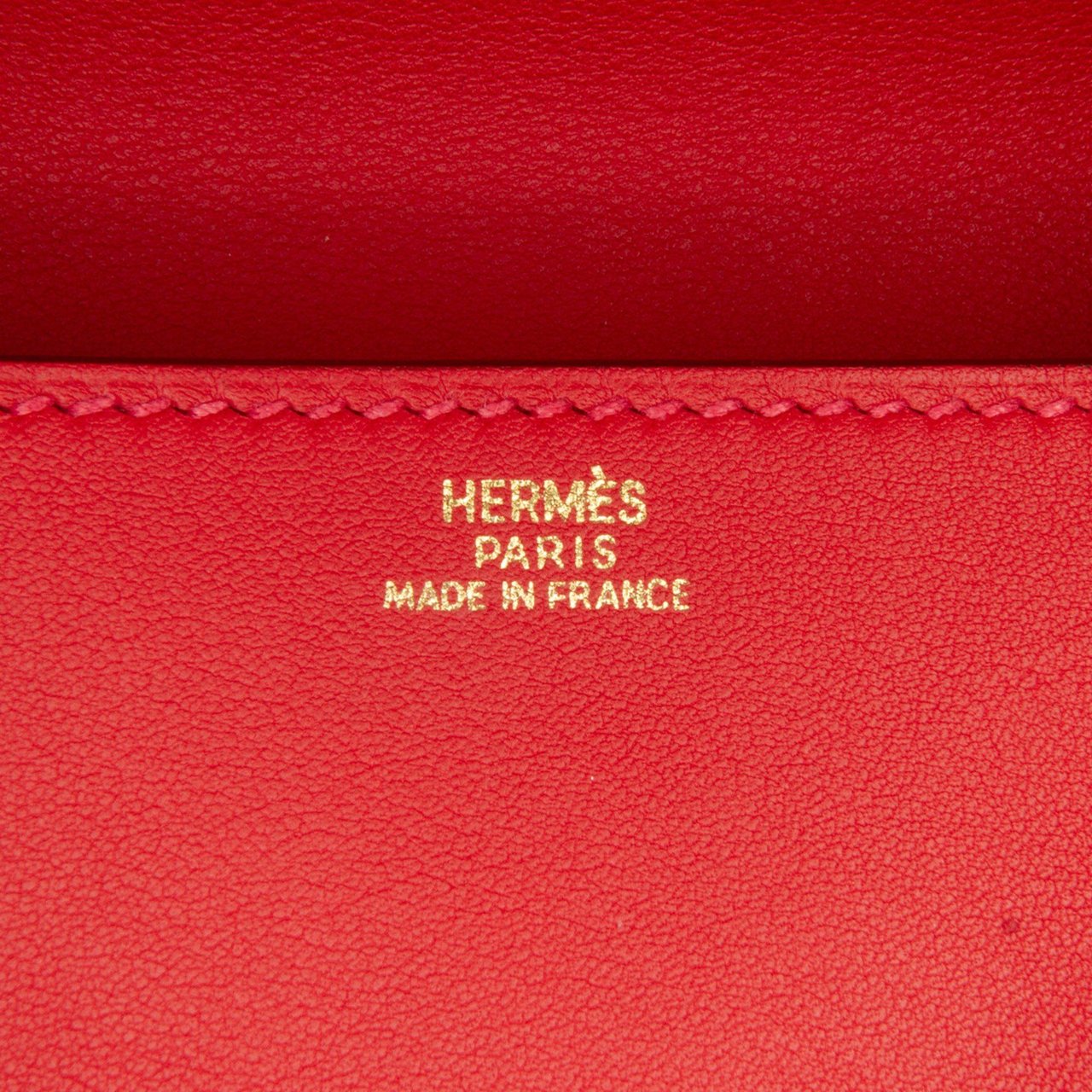 Hermès Medor Leather Clutch Bag Rood