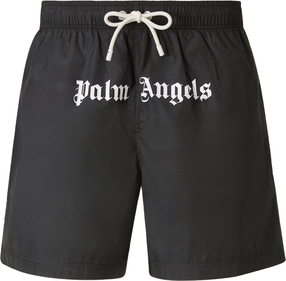 Palm Angels Logo Technical Swimsuit Zwart