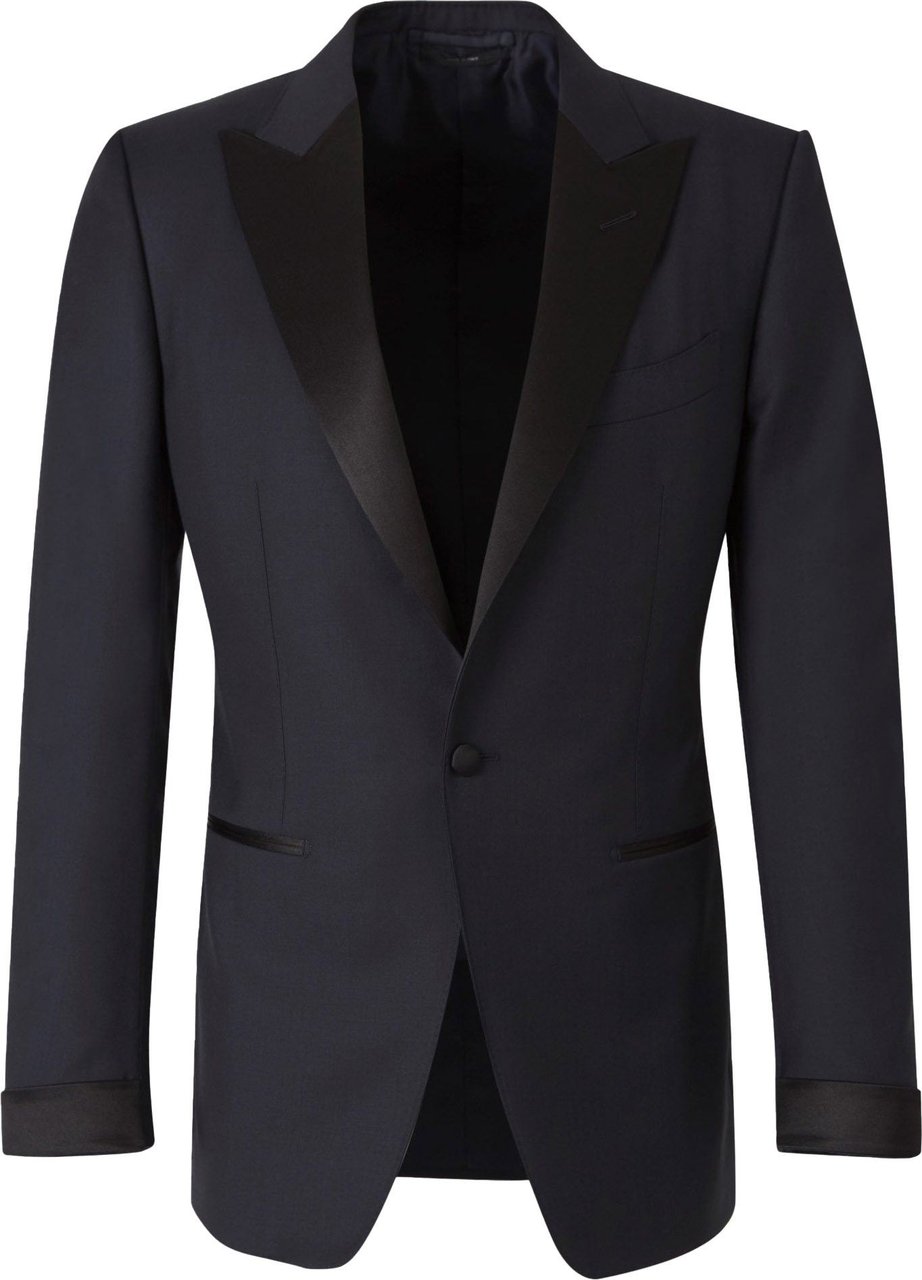 Tom Ford Wool Tuxedo Suit Blauw