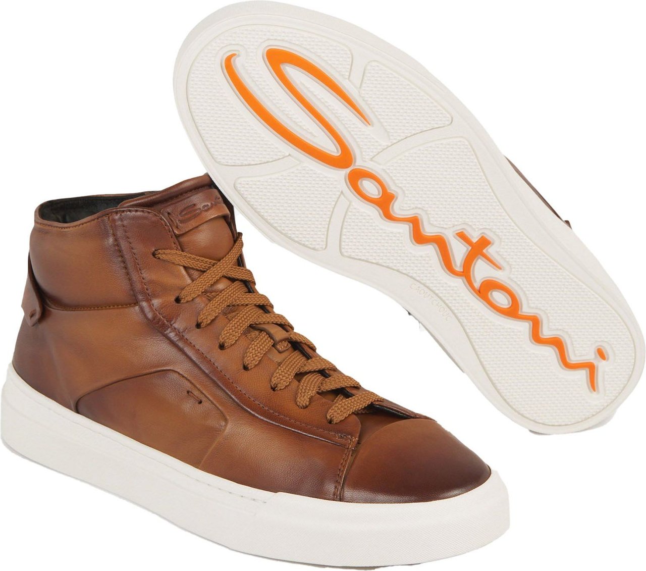 Santoni Double Buckle Sneakers Bruin