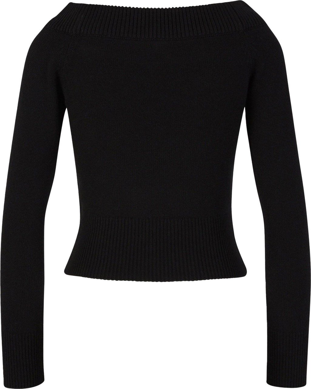 Alexander McQueen Wool and Casmere Sweater Zwart