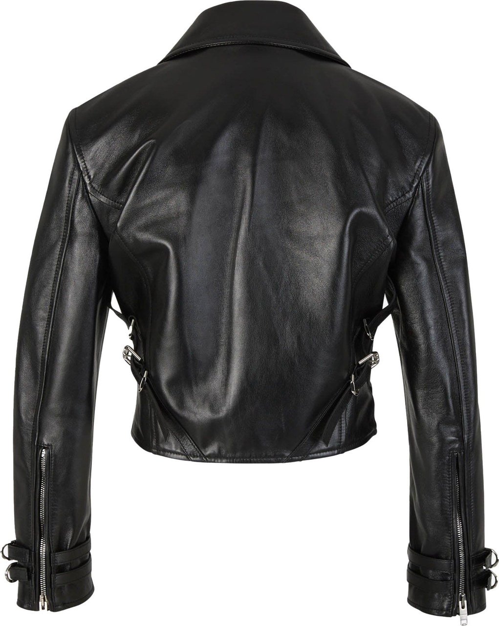 Givenchy Buckles Leather Jacket Zwart