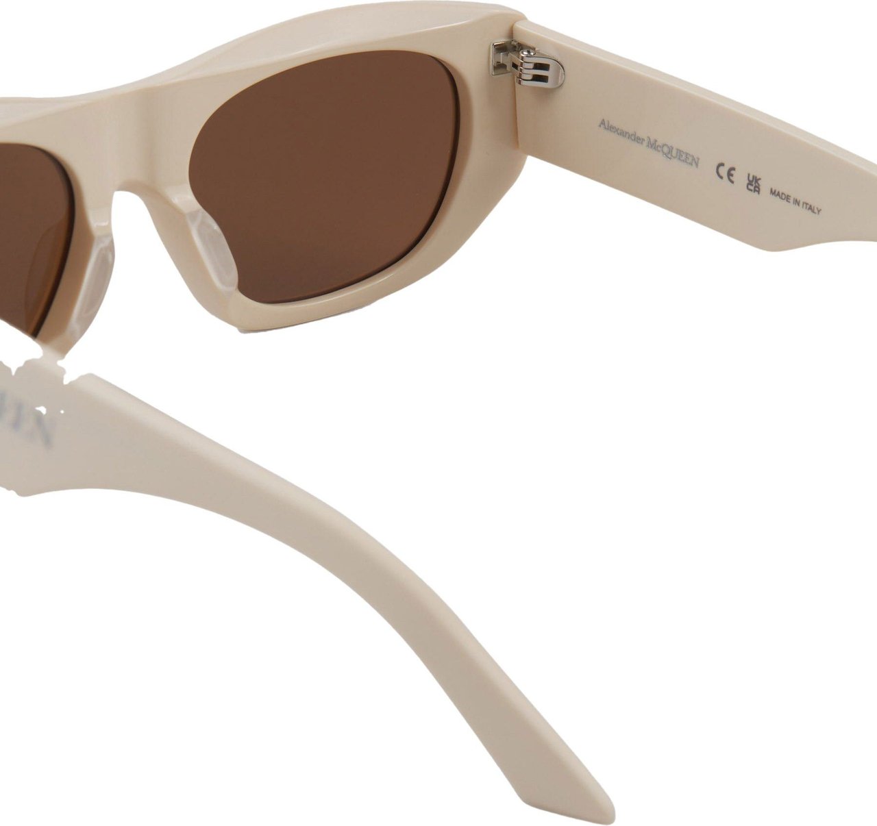 Alexander McQueen Rectangular Sunglasses Beige