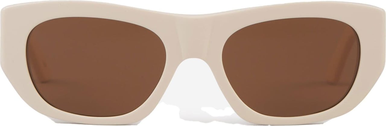 Alexander McQueen Rectangular Sunglasses Beige