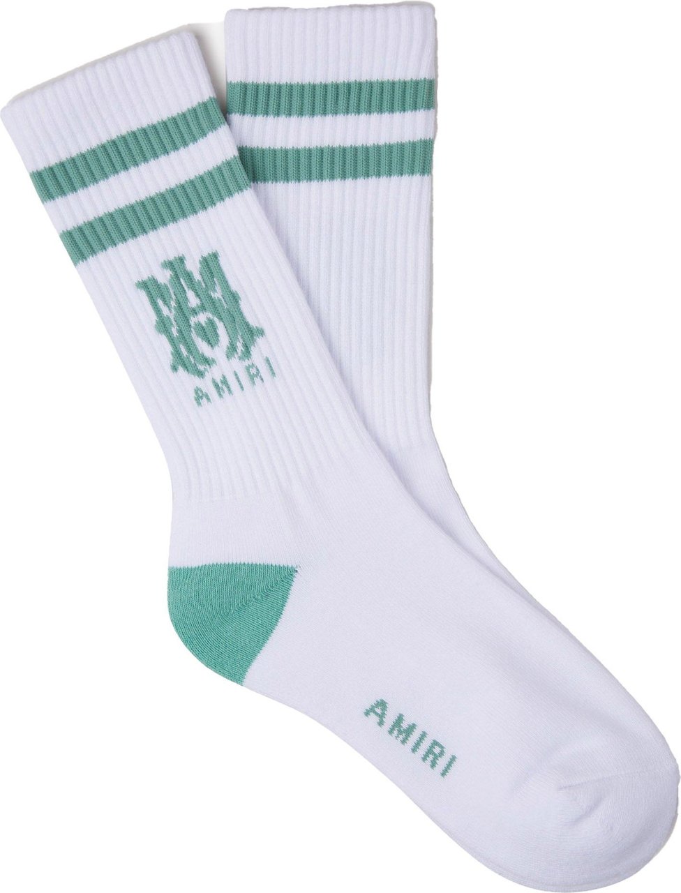 Amiri Two-tone Logo Socks Groen