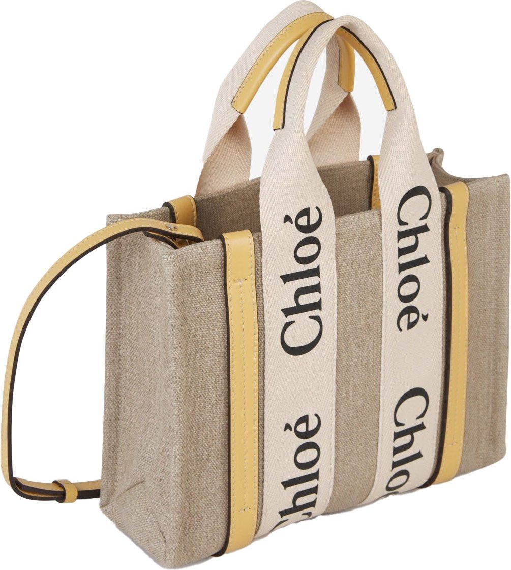 Chloé Woody S Tote Bag Geel