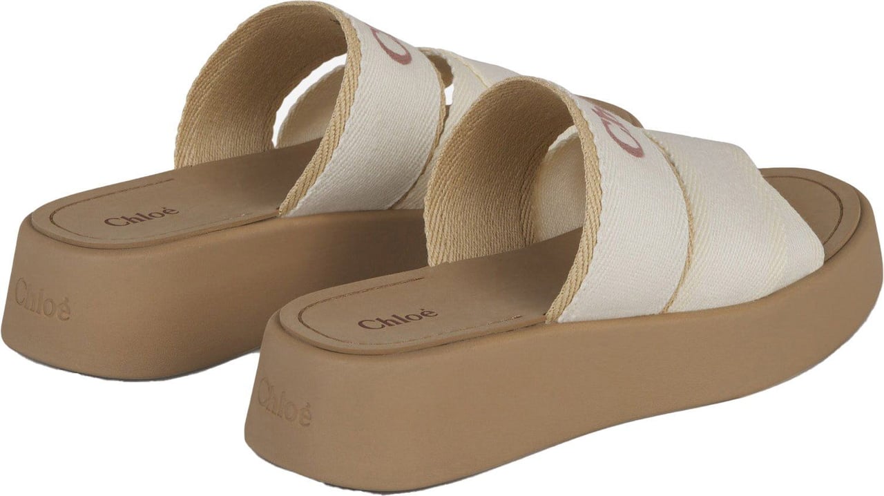 Chloé Mila Platform Sandals Wit