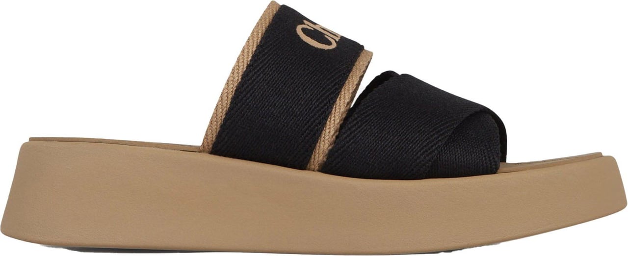 Chloé Mila Platform Sandals Zwart