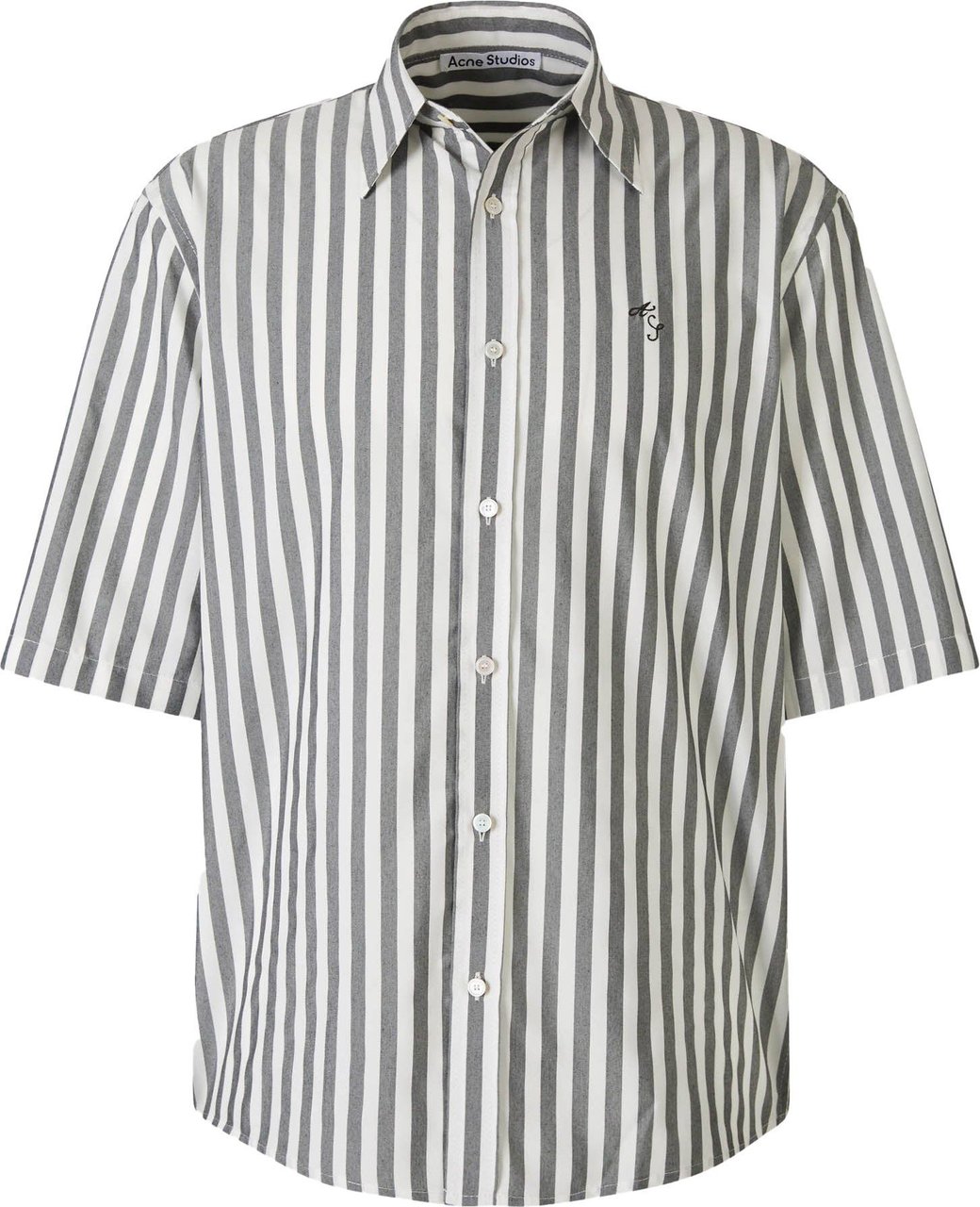 Acne Studios Striped Shirt Zwart