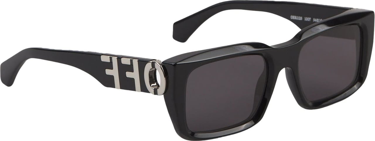 OFF-WHITE Squared Hays Sunglasses Zwart