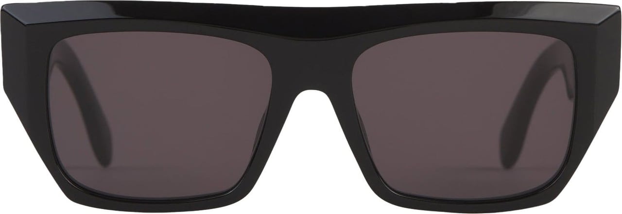 Palm Angels Brown Rectangular Sunglasses Zwart