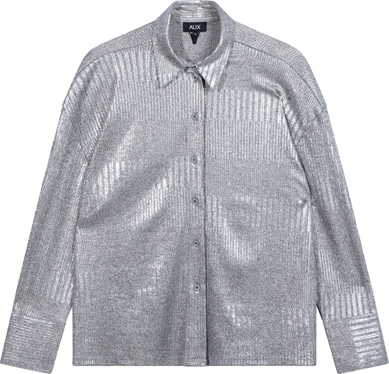 ALIX Foil blouse zilver Zilver