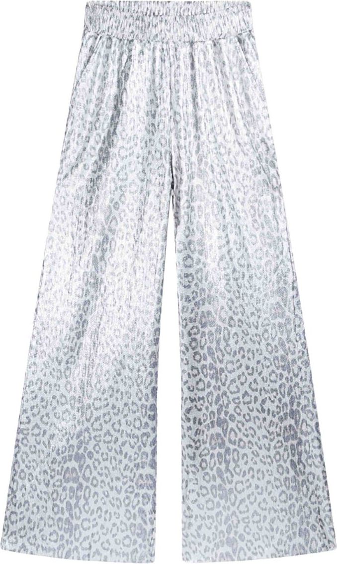 ALIX Leopard pantalons zilver Zilver