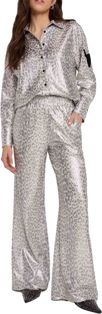 ALIX Leopard blouses zilver Zilver