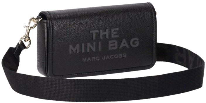 Marc Jacobs The Leather Mini Black Bag Black Zwart