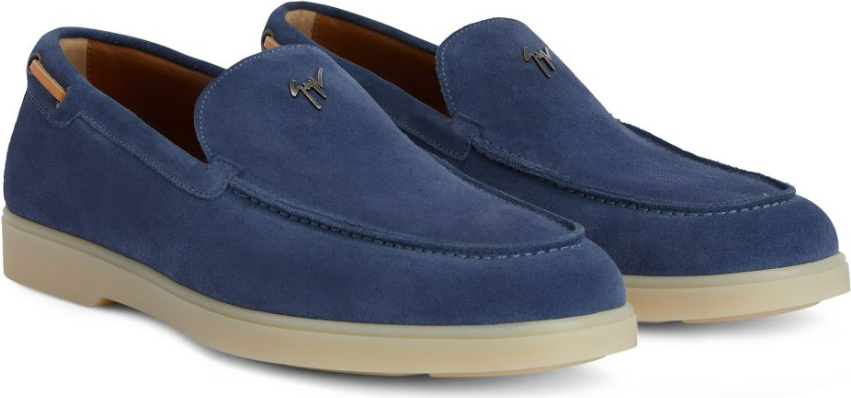 Giuseppe Zanotti Flat Shoes Blue Blauw
