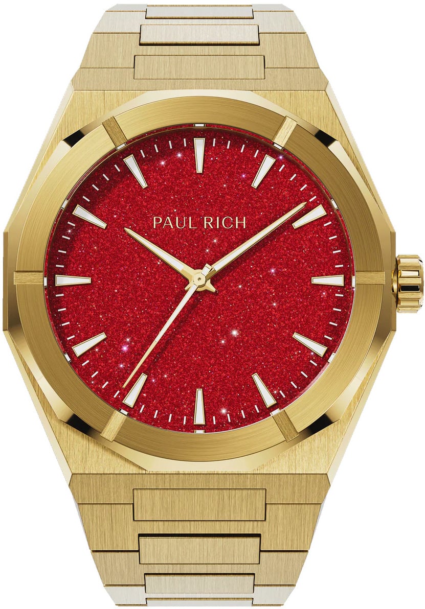 Paul Rich Star Dust II Gold Red SD207 horloge Rood