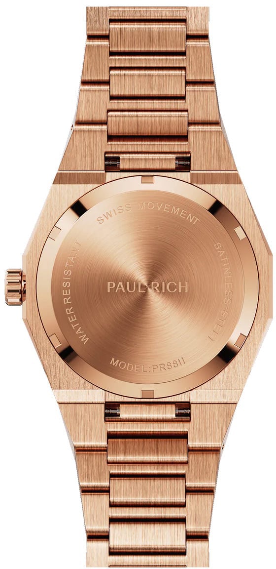 Paul Rich Star Dust II Rose Gold SD204 horloge Blauw