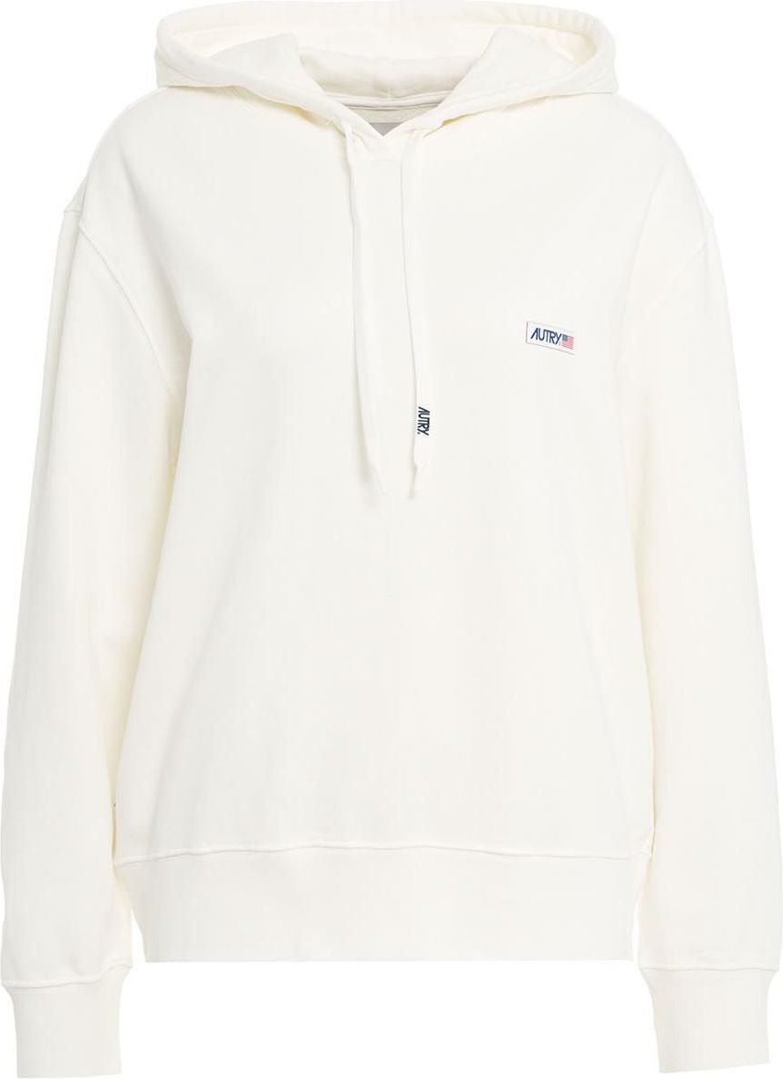 Autry Hoodie with logo tag Wit