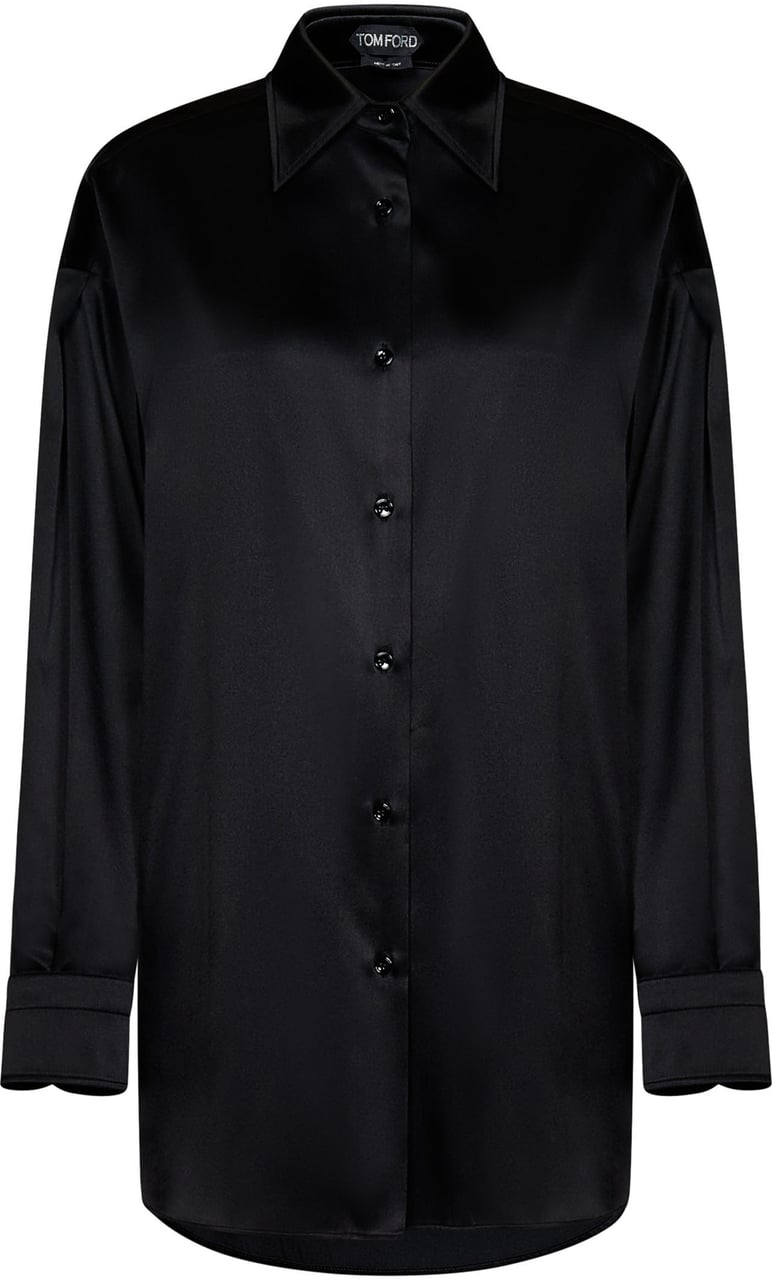 Tom Ford Camicia in Seta Zwart