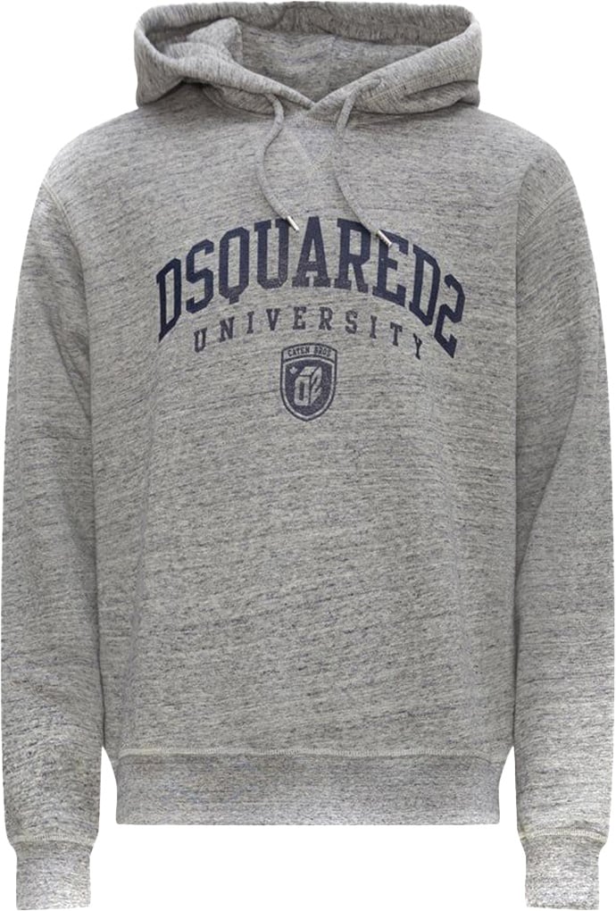 Dsquared2 Cool Fit Melange Grey Hoodie Gray Grijs
