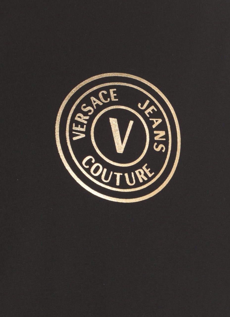 Versace Jeans Couture T-Shirt Serigrafiche Zwart