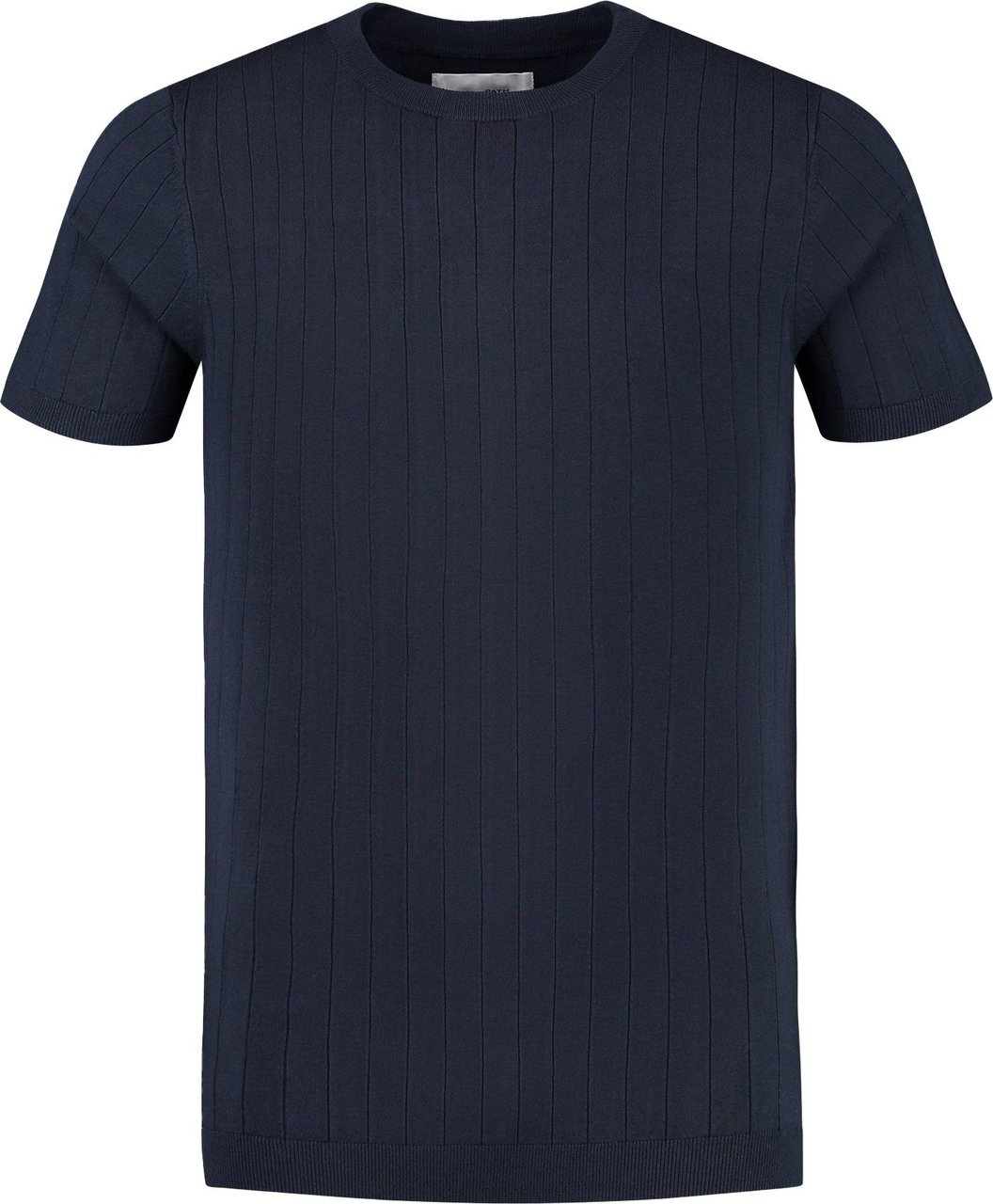 Pure Path Vertical Striped Knitwear T-shirt Blauw