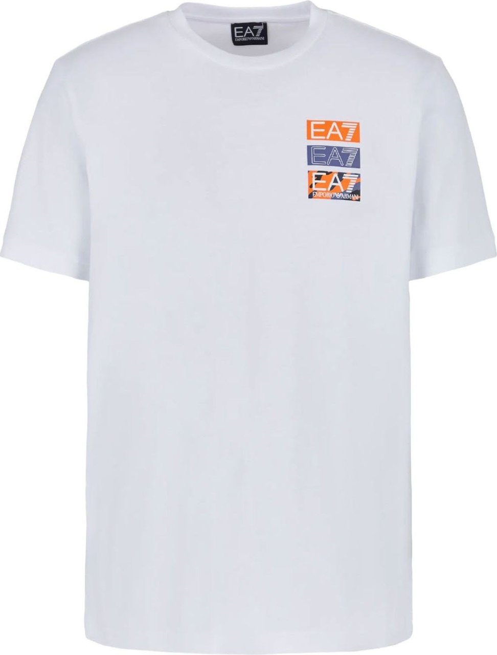 EA7 Armani Ea7 Heren T-shirt Wit 3DPT12-PJ7BZ/1100 Wit