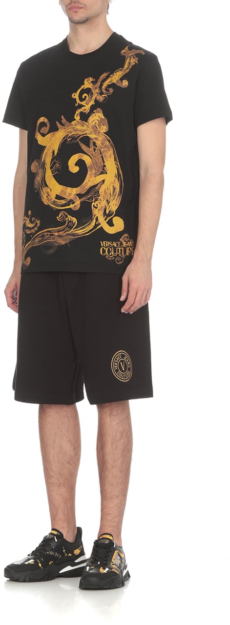 Versace Jeans Couture T-shirts And Polos Black Zwart