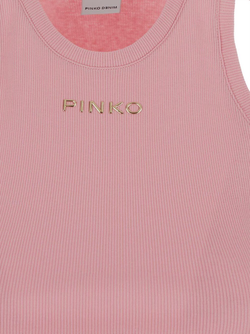 Pinko Cotton Tank Top Roze