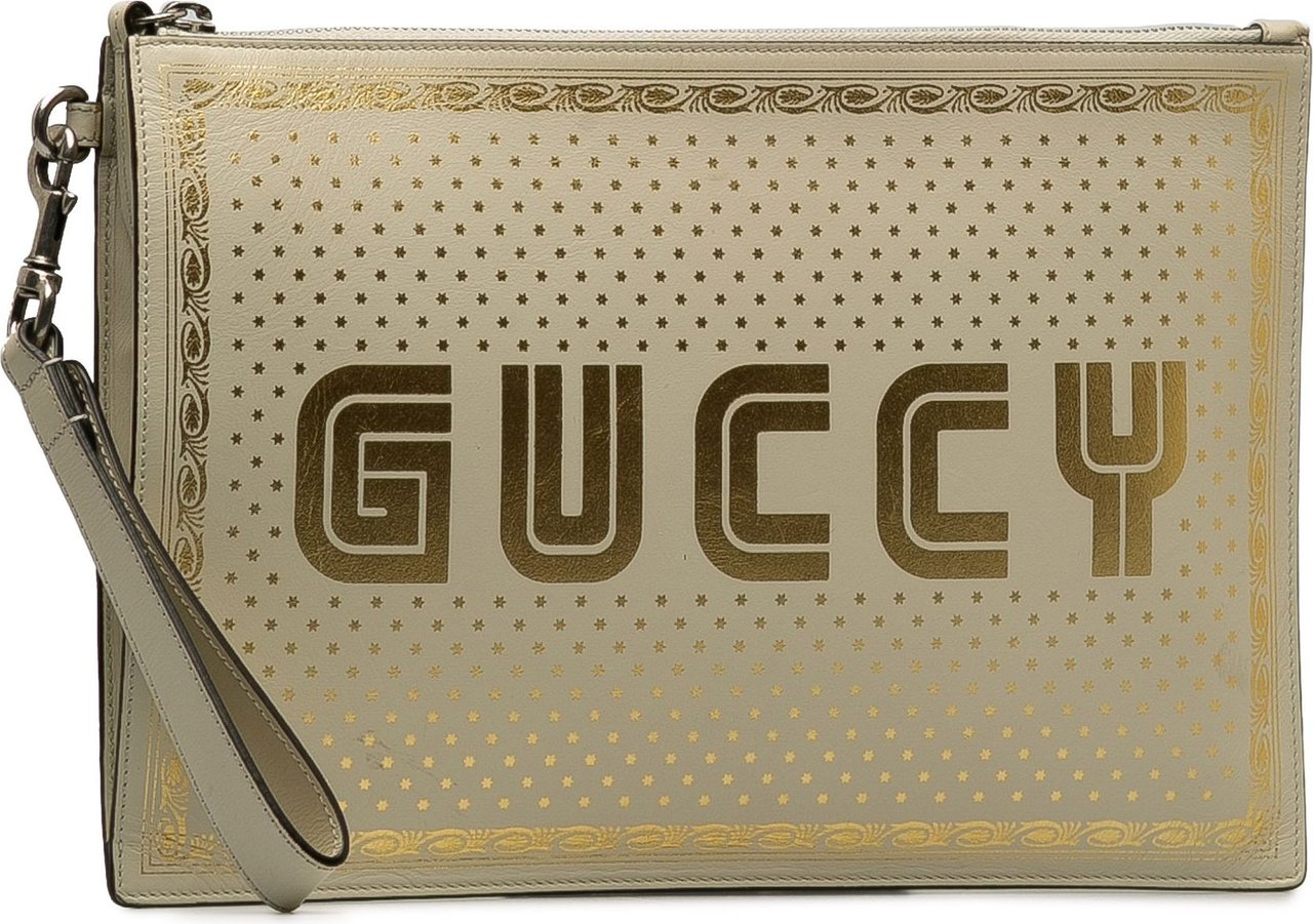 Gucci Guccy Sega Clutch Wit