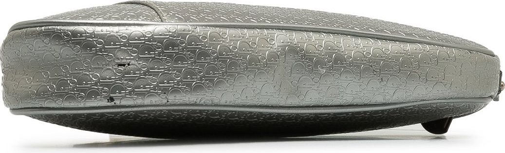 Dior Mini Embossed Micro Oblique Saddle Zilver