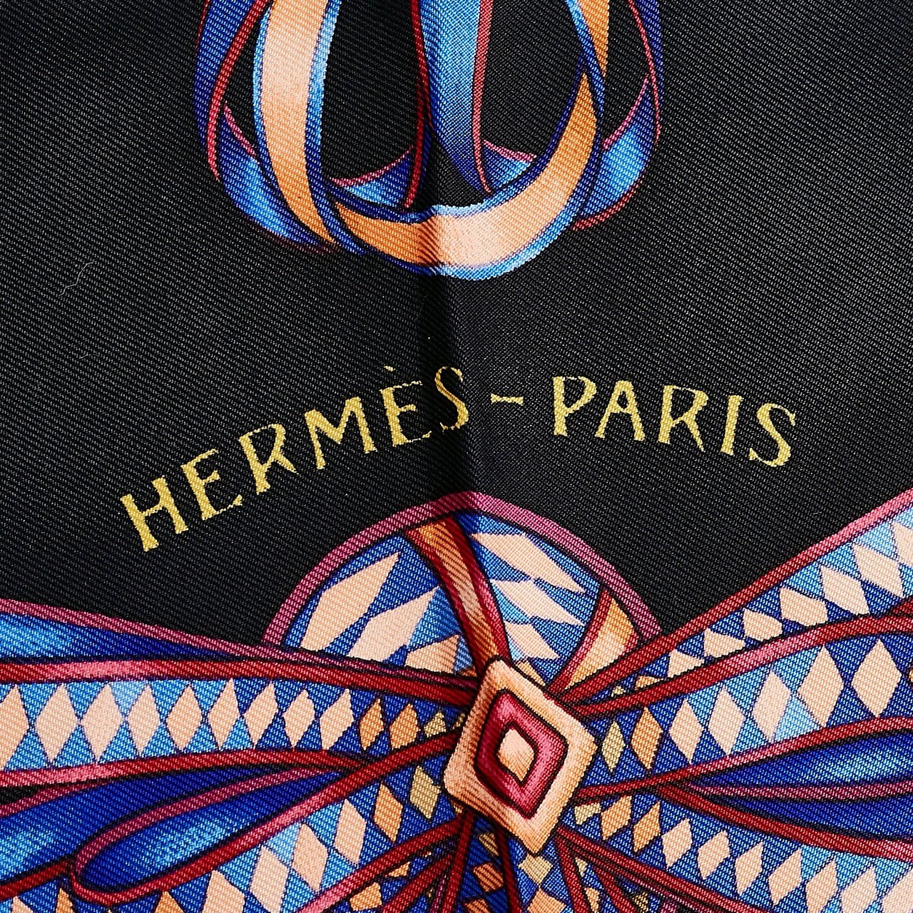 Hermès Les Rubans du Cheval Silk Scarf Zwart