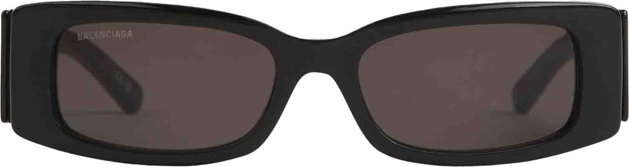 Balenciaga Max Rectangular Sunglasses Zwart
