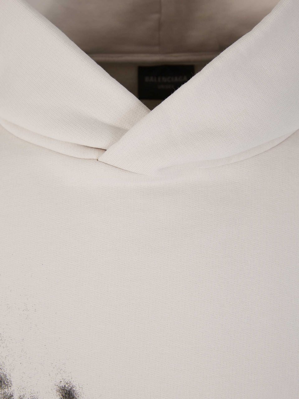 Balenciaga Cotton Logo Sweatshirt Beige