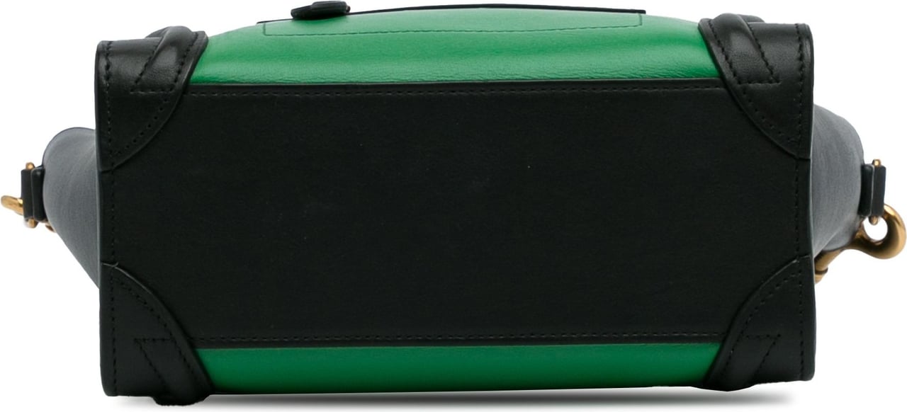 Celine Nano Bicolor Luggage Groen