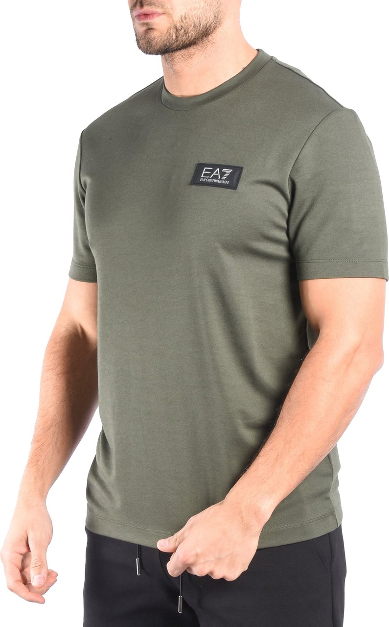 EA7 T-shirt casual groen Groen