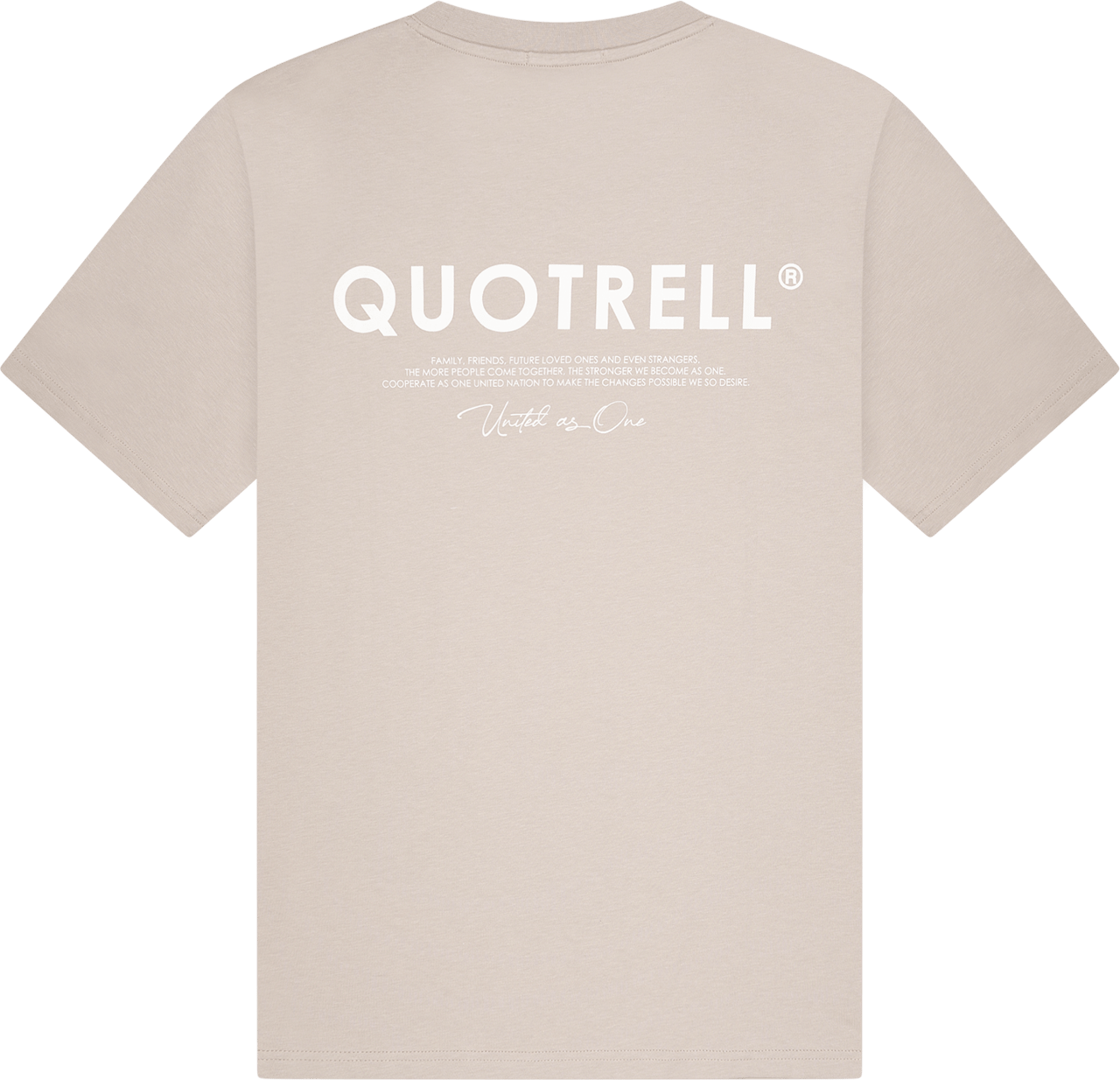 Quotrell Jaipur T-shirt | Taupe/off White Taupe