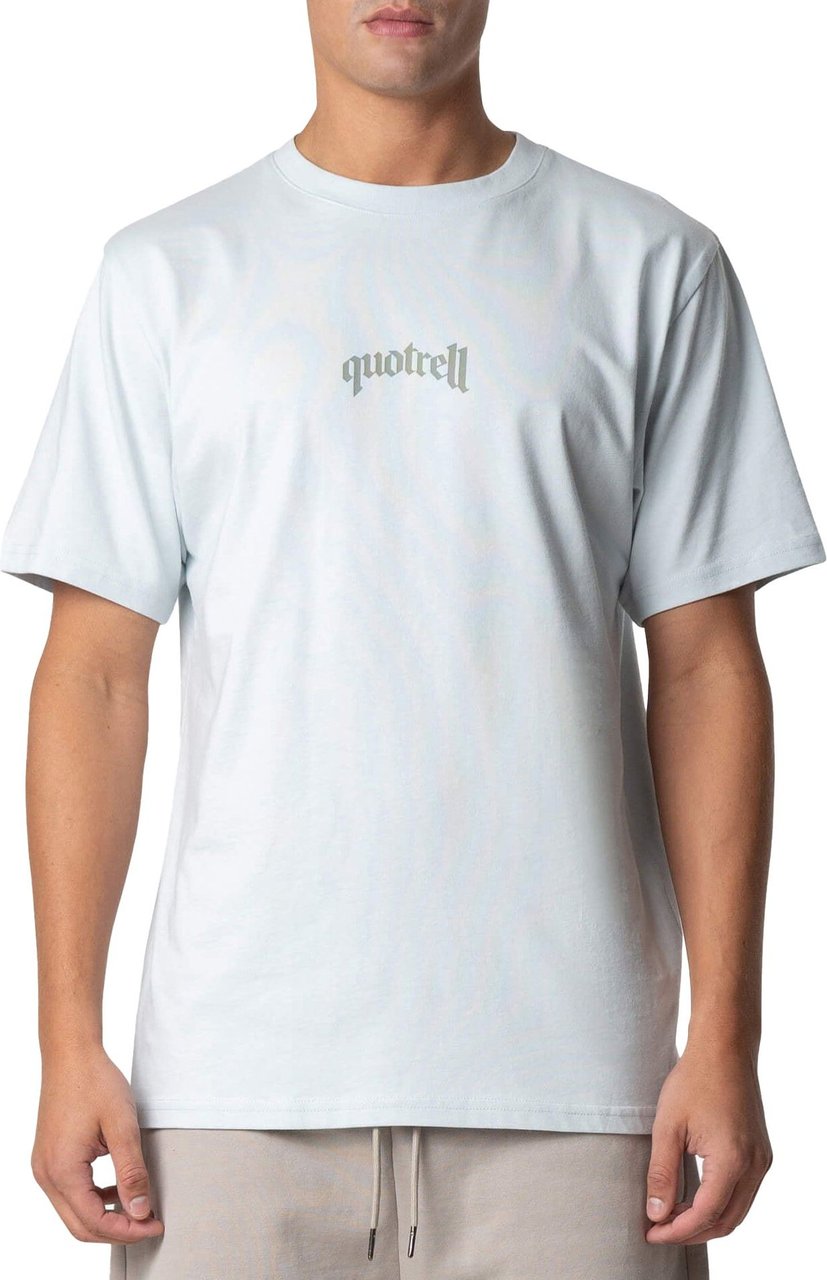 Quotrell Global Unity T-shirt | Light Blue/grey Blauw