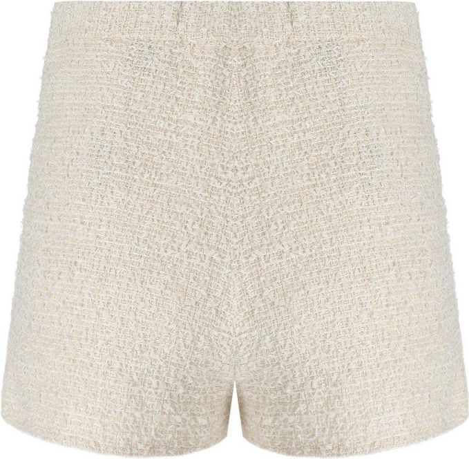 Elisabetta Franchi Butter Shorts With Chain White Wit