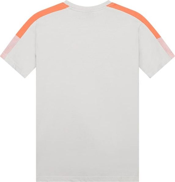 Malelions Malelions Junior Sport Transfer T-Shirt - Light Grey/Orange Grijs