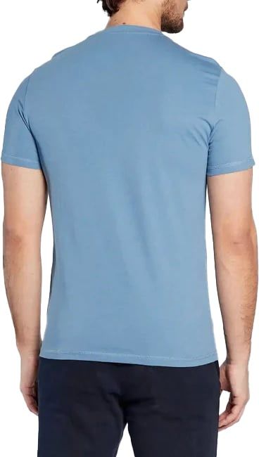 Guess AIDY CN SS T-Shirt Heren Lichtblauw Blauw