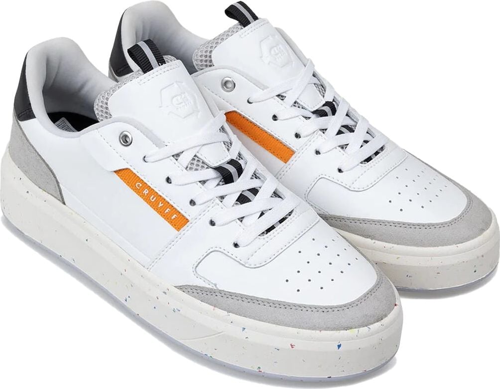 Cruyff Endorsed Tennis Sneakers Heren Wit/Grijs Wit
